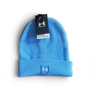 Under Armour Beanie Mens One Size Halftime Classic Fold Over Cuff Baby Blue New